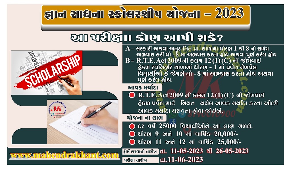 GYAN SADHANA SCHOLARSHIP EXAM  2023